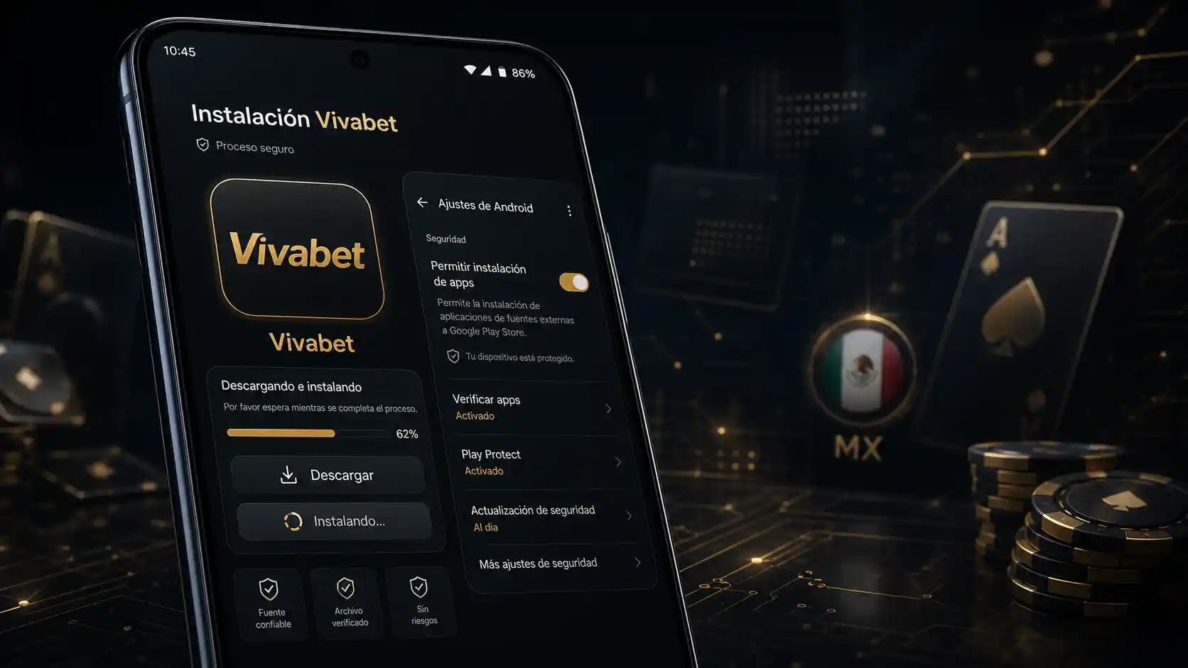Instalación de Vivabet desde un dispositivo Android