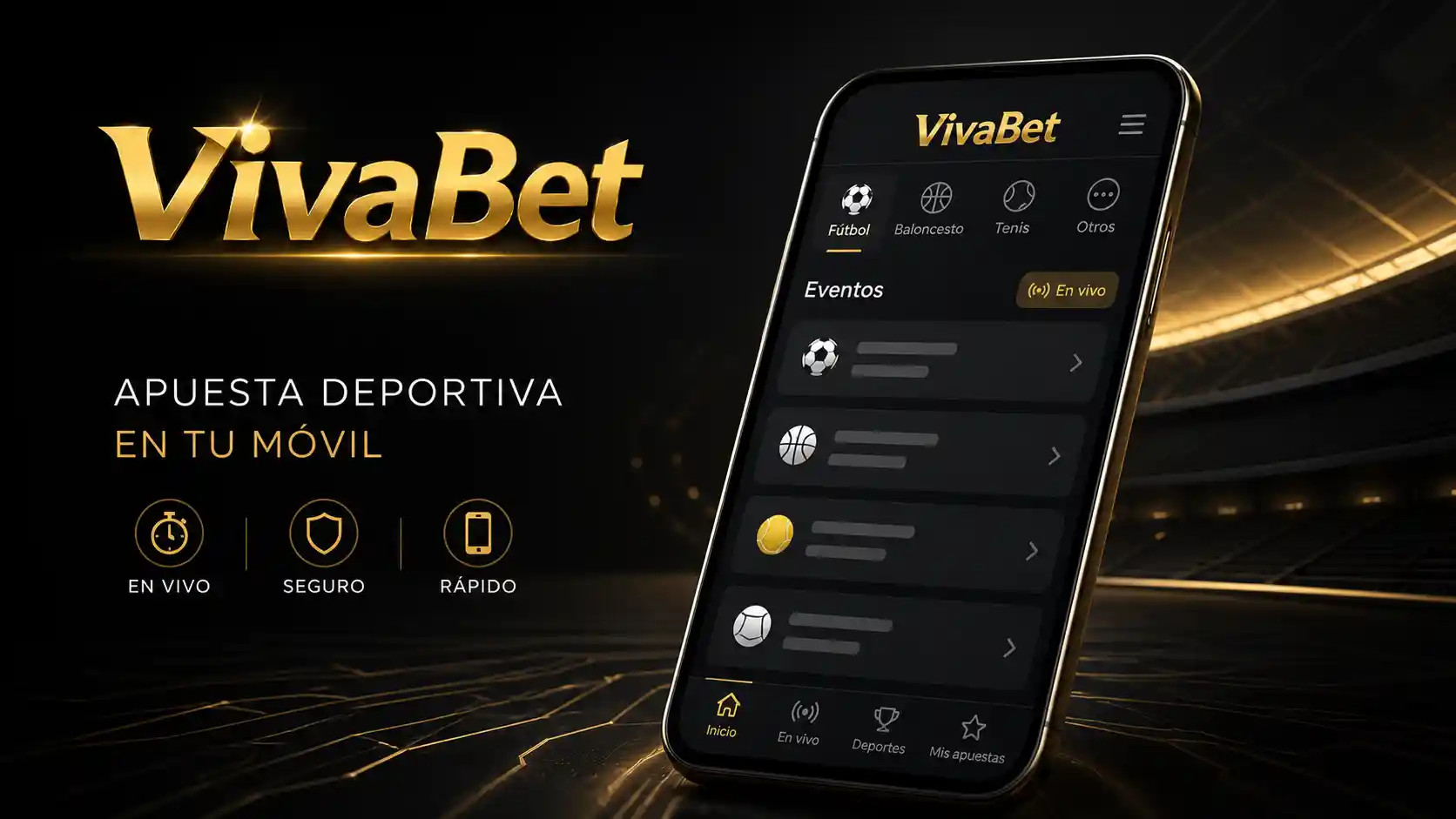 Interfaz móvil de Vivabet para consultar apuestas deportivas desde un celular