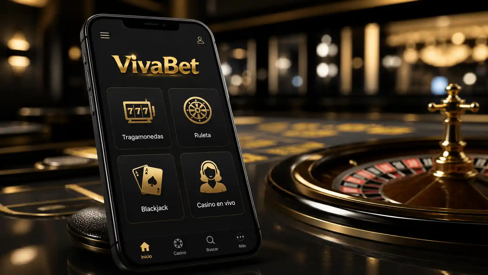 Categorías de juegos del casino móvil de Vivabet